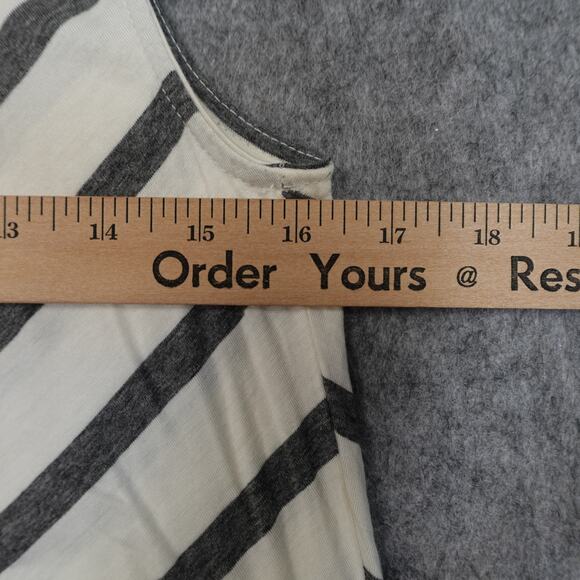 Anthropologie Top Womens Small Sunday in Brooklyn Tank Striped Asymmetrical Neck - Picture 6 of 8